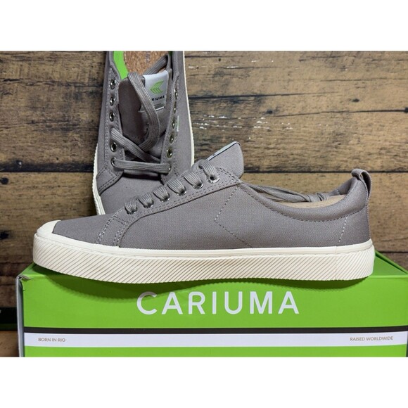 NEW Cariuma OCA Low Mystic Grey Canvas Contrast Thread Sneaker Mens 10.5 main image 8